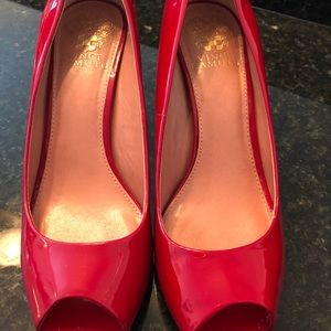 Red Vince Camuto heels